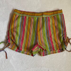 Sweet Rain Multicolor Striped High Waist Shorts